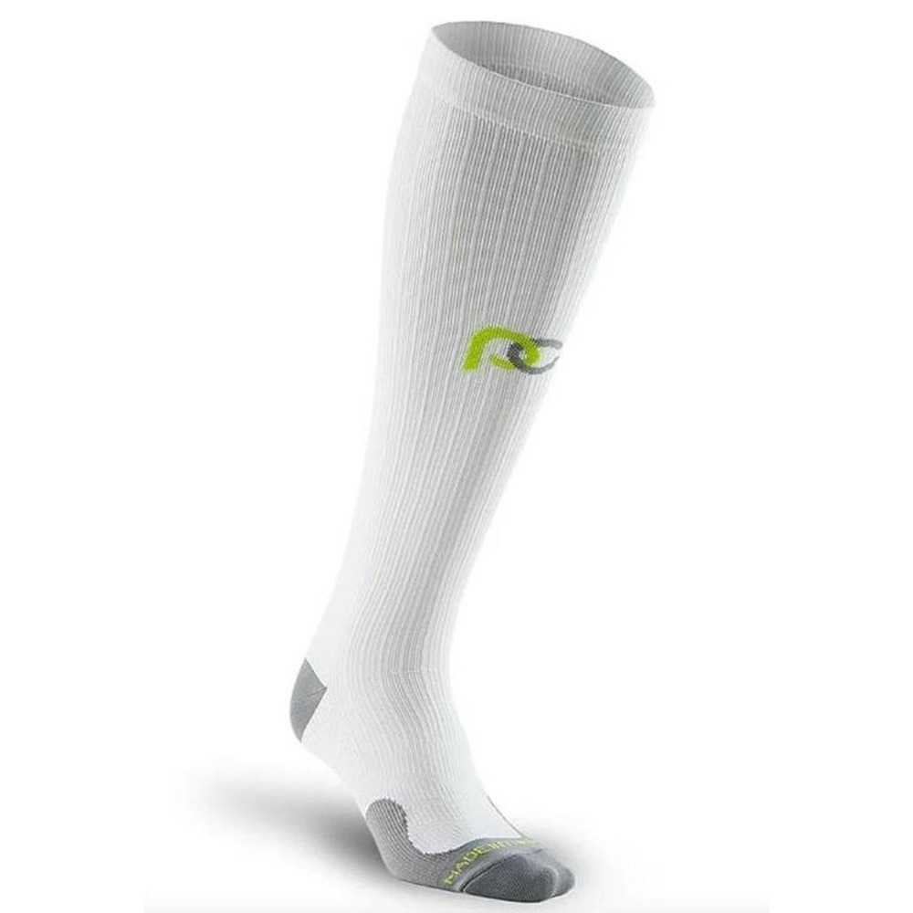 Pro Compression Marathon Wide Calf White OTC Compression Knee Socks sz L/XL